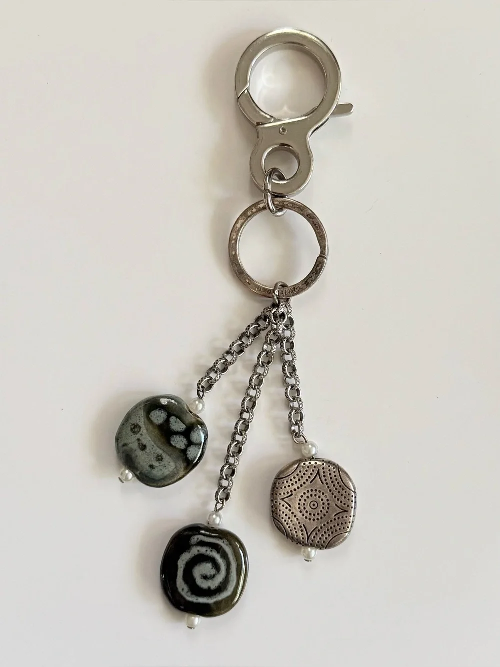 BRIGHTON Kazuri RARE Key Fob Keychain Handcrafted Beads Charms